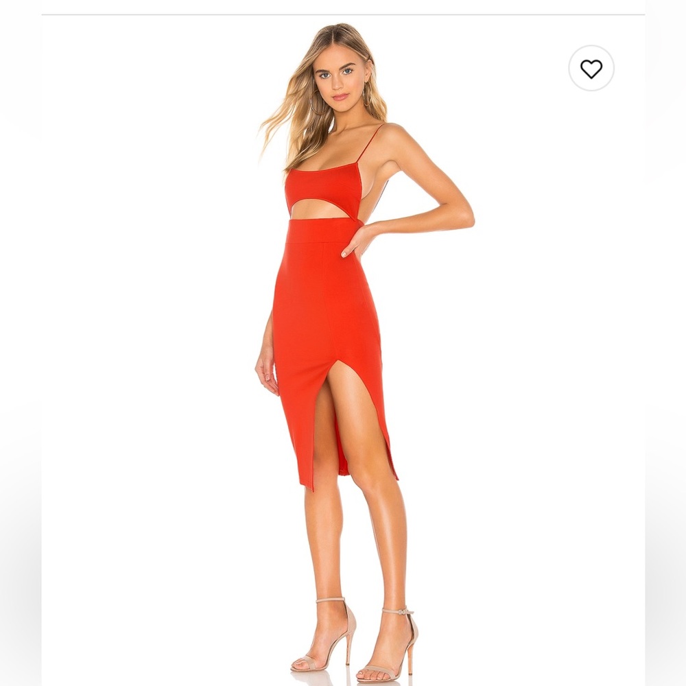 superdown- Trista Cut Out Dress in Poppy- Large